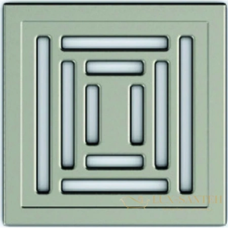 душевой трап berges zentrum uno 090472 148x148/50*75*110 мм, матовый хром