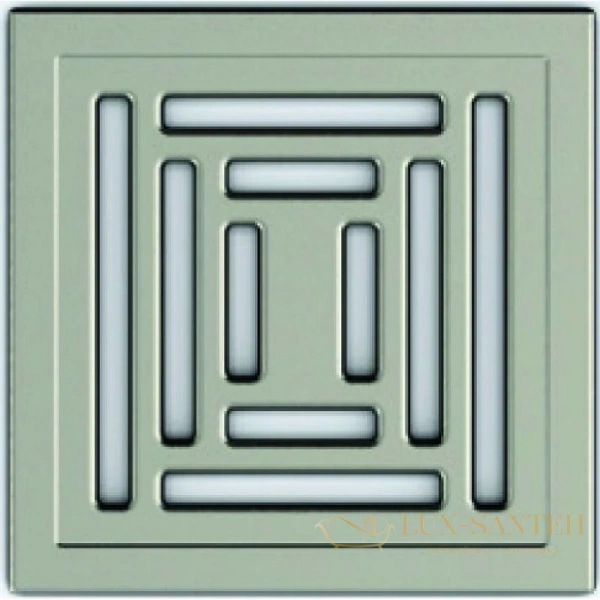 душевой трап berges zentrum uno 090472 148x148/50*75*110 мм, матовый хром