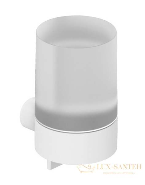 дозатор для жидкого мыла подвесной kludi vela r, 5897653, 150 мл, белый матовый