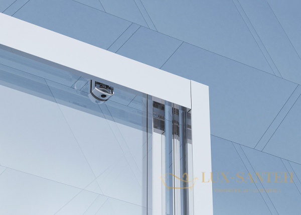 душевой уголок belbagno due due-ah-2-100/80-c-cr 100x80 см профиль хром, стекло прозрачное 