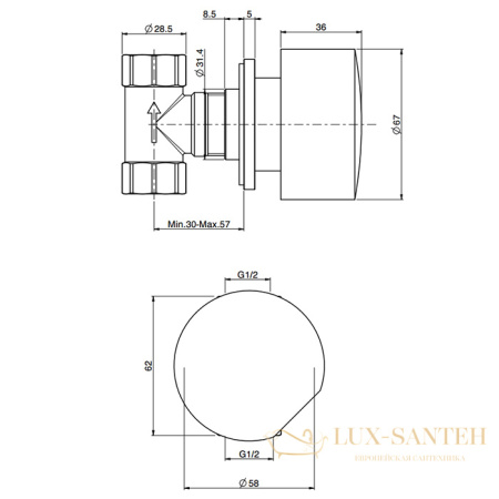 ручка для смесителя fima carlo frattini so, s2cr, хром