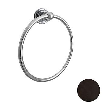 nicolazzi accessori, 1485tb, полотенцедержатель кольцо 19.5см., подвесной, цвет тосканская бронза