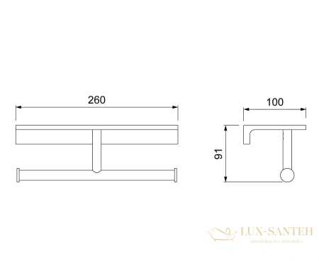 бумагодержатель двойной с полкой для телефона timo selene 17045/17, золото матовое