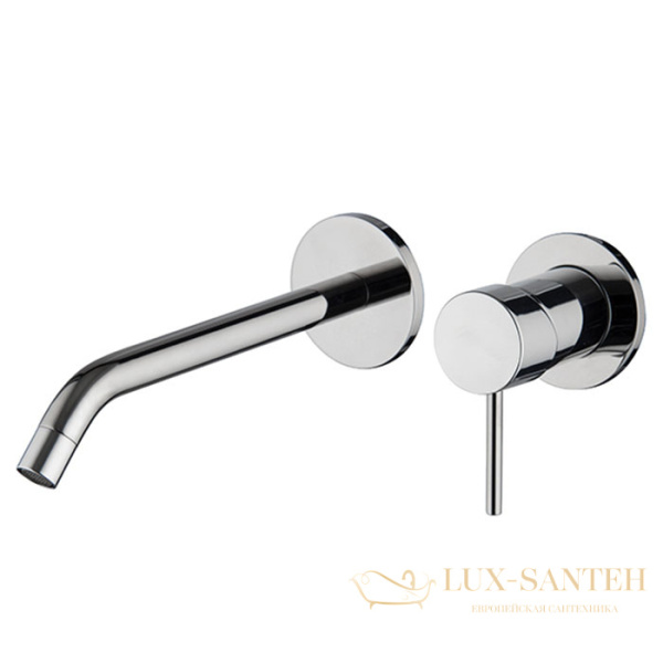 смеситель для раковины встраиваемый fima carlo frattini spillo up f3051wlx8cr, с донным клапаном, хром