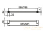 полотенцедержатель keuco 800 mm хром 14701010800