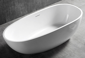 акриловая ванна abber ab9356-1.5, цвет белый