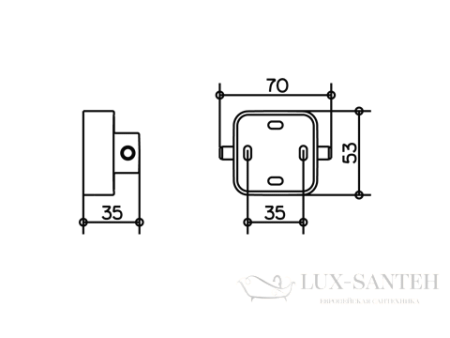 крючок для полотенца двойной keuco smart хром, арт. 02315010000