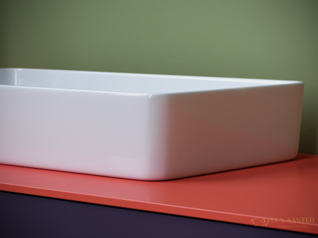 раковина накладная ceramica nova element cn5048, 620*340*110 мм, белый