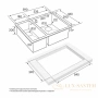 кухонная мойка paulmark zusat pm225944-bsl, нержавеющая сталь