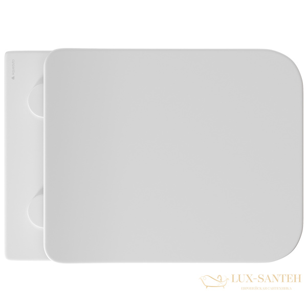 унитаз подвесной aqueduto macio, mac0110, 520*370 безободковый, сиденье с микролифтом, белый матовый