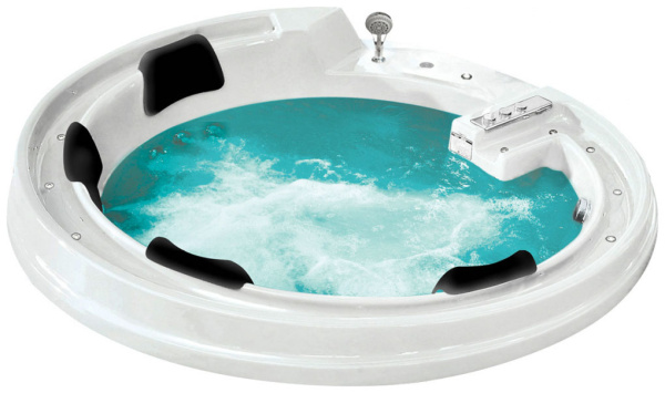 акриловая ванна gemy g9090 b, цвет белый