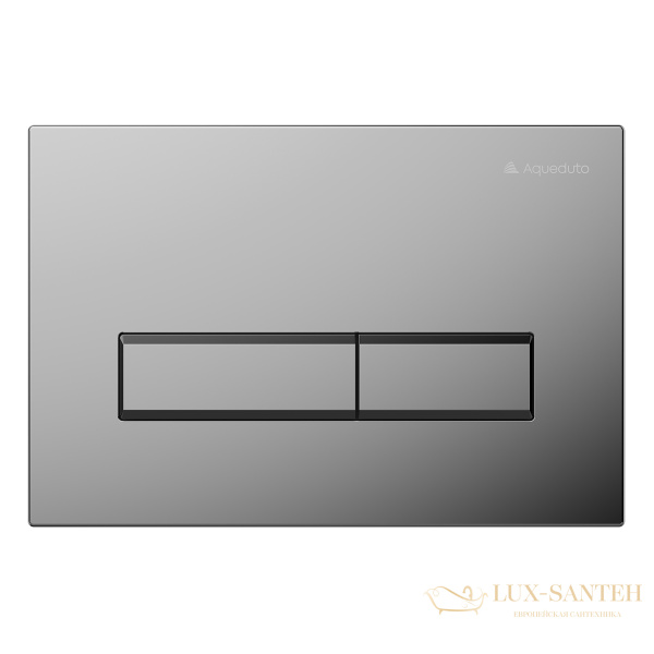 комплект aqueduto aqds111, инсталляция tecnica novo, панель смыва retangulo, хром, унитаз ovo, сиденье микролифт, белый