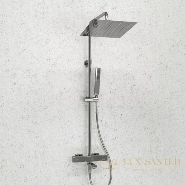 душевая система wasserkraft a199.118.103.010.ch thermo 300 мм, хром