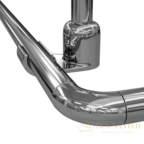 карниз wasserkraft dinkel sc-469090 для ванны 90х90 см, хром