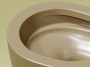 унитаз подвесной ceramica nova modena cn6063mc безободковый, с сиденьем микролифт, капучино матовый
