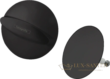 набор для слива-перелива (внешняя часть) hansgrohe flexaplus 58185670 матовый, черный