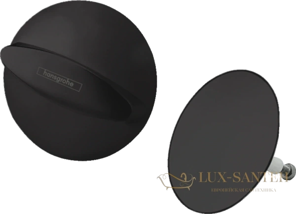 набор для слива-перелива (внешняя часть) hansgrohe flexaplus 58185670 матовый, черный