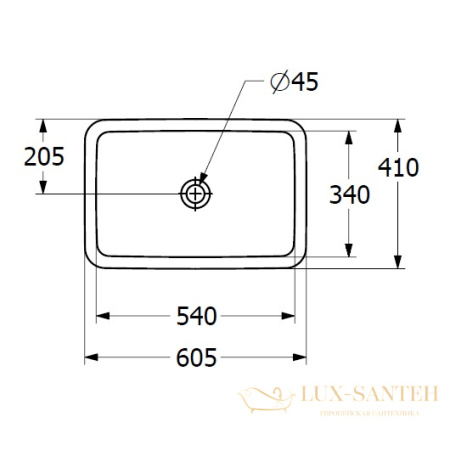 раковина villeroy&boch loop&friends 4a650001, 60,5x41 см, встраиваемая сверху столешницы, белый глянцевый