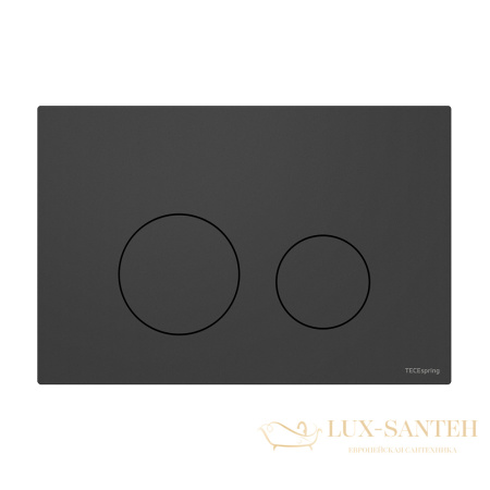 панель смыва tece, tecespring loop, s240921, двухрежимная, черный матовый