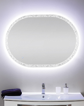 зеркало cezares bellagio 44997 100 со встроенной led подсветкой