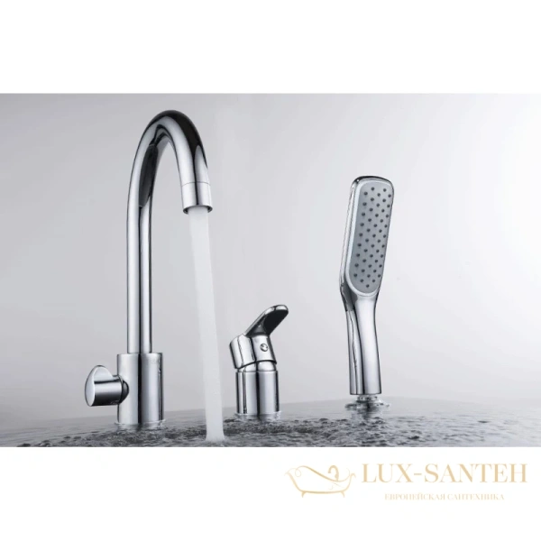 смеситель d&k rhein.marx da1394901 на борт ванны, хром