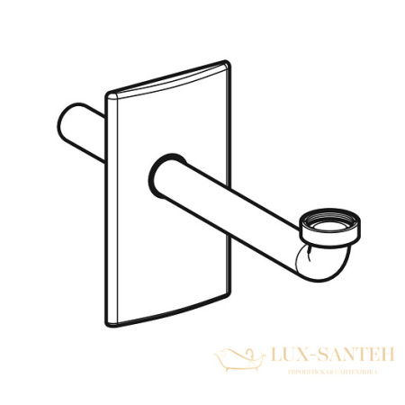 финишный комплект geberit 115.416.21.1 для внутристенного сифона, хром глянцевый