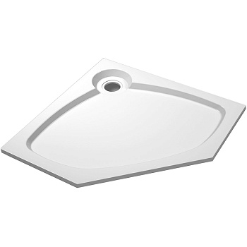 душевой поддон cezares tray s tray-s-p-90-56-w из искусственного камня 90x90, белый