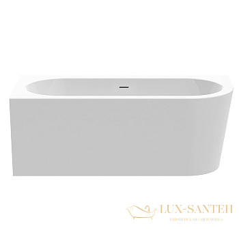 knief wall, 0100-255-r, corner r ванна в левый угол 165x75*58xсм, щелевой перелив, без слива-перелива, белый