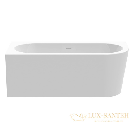 knief wall, 0100-255-r, corner r ванна в левый угол 165x75*58xсм, щелевой перелив, без слива-перелива, белый