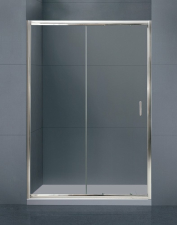 душевая дверь belbagno uno uno-bf-1-140-c-cr 140 см профиль хром, стекло прозрачное 