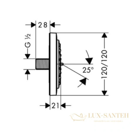 душевая форсунка hansgrohe puravida 28430400