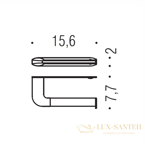 бумагодержатель colombo design trenta b3008.cr, хром