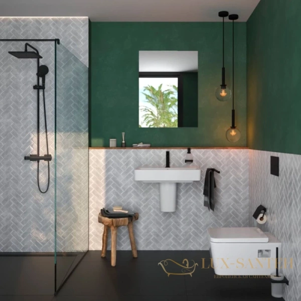 унитаз подвесной, hansgrohe elupura original q, 60145450, 540х360 безободковый с сиденьем без микролифта, белый глянцевый