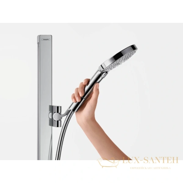 душевой набор hansgrohe raindance select s 27646000, 120 3jet со штангой 150 см и мыльницей, хром