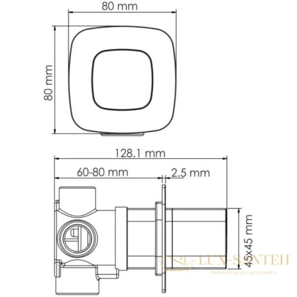 переключатель wasserkraft nuthe a265 на 3 положения, черный матовый