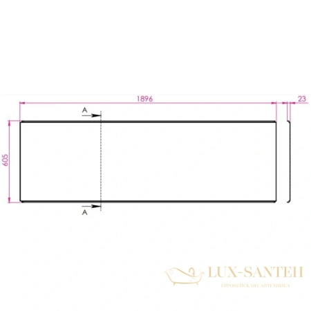 панель фронтальная astra-form геркулес 02010018 189,6 см, белый
