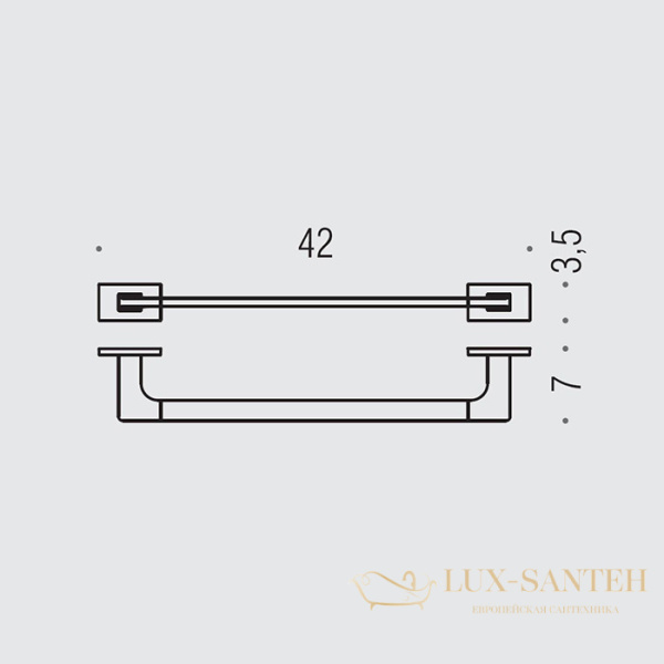 полотенцедержатель colombo design look b1609.000, хром