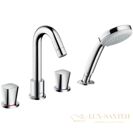 смеситель для ванны hansgrohe logis 71314000, хром