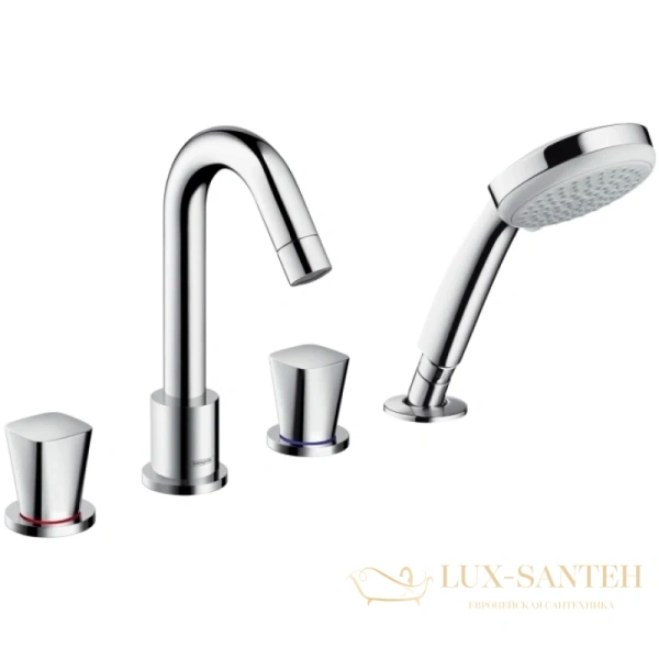 смеситель для ванны hansgrohe logis 71314000, хром