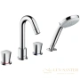 смеситель для ванны hansgrohe logis 71314000, хром