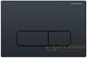 панель смыва charus tm, elegia, fp.320.dw.01, черный матовый