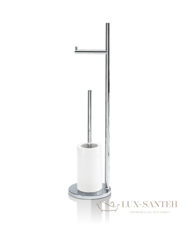 стойка decor walther porzellan dw6700 0838400 с аксессуарами, хром/белый