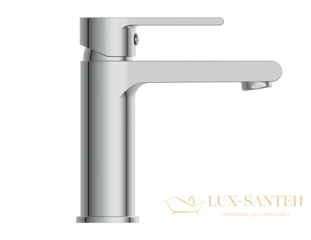 смеситель для раковины cersanit brasko 63020, с донным клапаном, хром