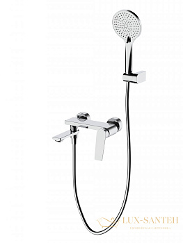 смеситель для ванны cezares comfort-vd-01, с ручным душем, хром глянцевый глянцевый
