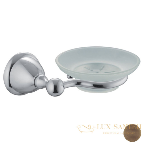 мыльница fima carlo frattini style, f6043/2br, бронза