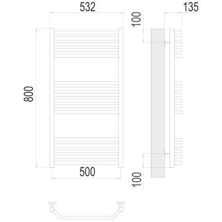 полотенцесушитель водяной terminus виктория 4670078529534 п16 500x800