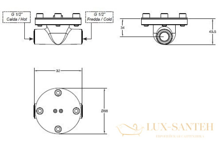 механизм смесителя gessi 33629 скрытого монтажа