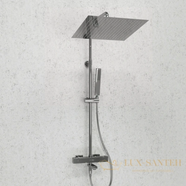 душевая система wasserkraft a199.119.103.010.ch thermo 400 мм, хром