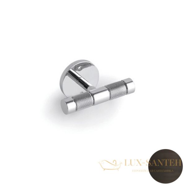 крючок двойной bertocci officina 01, 127 7516 8600, бронза индустриальная