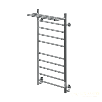 полотенцесушитель электрический кабельный ника way-2 100/50 с полкой u, хром